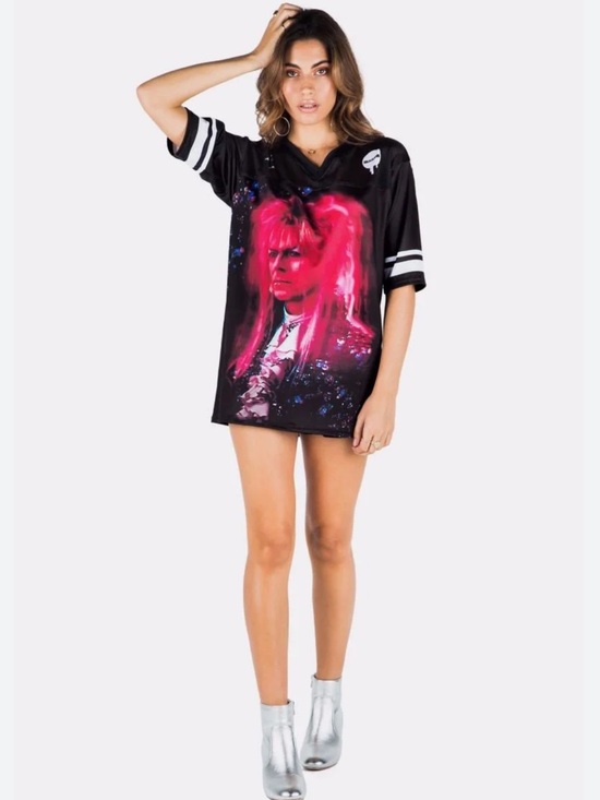Blackmilk Dresses & Skirts - Black Milk Labyrinth jersey tunic mini dress Tee Bowie Jim Henson NWT RARE sz M